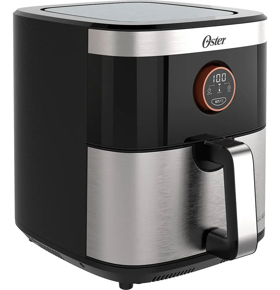 🍟 Fritadeira Air Fryer Oster Black&amp;Inox 4,8L — Mais Sabor, Saúde e Praticidade Para Sua Família!