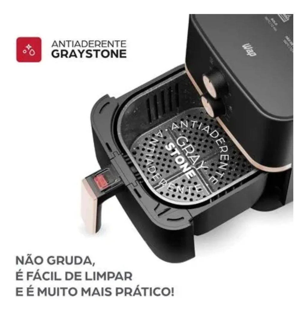 🍟 Fritadeira Elétrica WAP Air Fryer Family 4L 1500W Antiaderente com Desligamento Automático – Mais Praticidade e Comida Crocante Sem Óleo