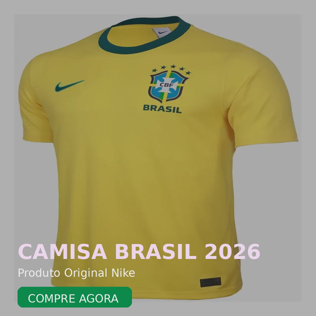 Camisa Brasil Nike I 2026/27 Fã Masculina - 🇧🇷🔥 VISTA A PAIXÃO PELO BRASIL!